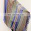Blue Ttextured Geometric Ripple Gaze de Paris Simple Elegant Women Fashion Scarves