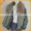Jsfur Wholesale Bomber Fur Jacket REV Winter Coat Detachable Collar