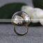 Fashion Vintage Style Antique Copper Ring Couch Black Mini Sand Ring Dome Dangle Adjustable Ring