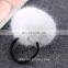 Factory wholesale baby elastic hair rubber ring with fur ball for girls and women