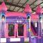 Princess bouncing castle with slide inflatable combo games