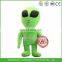 10" custom embroidery mascot plush stuffed alien doll toy
