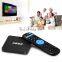 high quality black small wifi 2.4G quad core HD 4k Android 6.0 Smart TV Box
