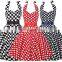 Grace Karin New Design Ladies Halter Knee Length Vintage Dresses 1950's Retro Vintage Dress CL6076-1
