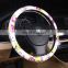PU Leather Flower Print Automotive Steering Wheel Cover For Women