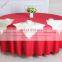 Wholesale round plain polyester wedding table cloth