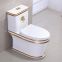 Bathroom ceramics big square slivery colored top sell one piece toilet wc