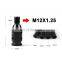 Universal Aluminum gear Shift Knob Adapter for Non Threaded Shifters 12x1.25mm Automobile gear shift handle screw converter