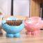 Automatic Cyclic Water Ceramic Slow Eating Pet Bowl Feeder Cat Dog Bowl Neck Protection