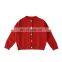 C1076/Cotton Simple Fashion Kids Sweater Coat Girls Wholesale Boutique Knit Cardigan