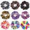 women Colorful Rainbow Leopard Elastic Hair Rope Scrunchie Glittergirls hair accessories Women Girls Ponytail Holder Headwear