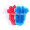 HQP-MR06 HongQiang Hot Sale Rubber Pet Hair Remover Cleaning Grooming Shampoo Brush Pet Bathing Tool