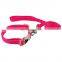Pet leash and collar set solid and simple design nylon dog leash and collar