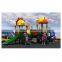 Hot selling classic outdoor kids plastic games playground kids playground slide roof canopy JMQ-G029A