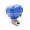 12V 24V 220V Stainless Steel On Off Type Electric Actuator Motorized Water   Ball Valve