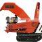 Electric automatic start double engine wood chipper wood chipper machine