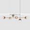 Glass ball coffee shop lighting pendant hanging chandeliers hotel led pendant lights