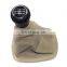 Beige Gear Shift Knob Gaitor Boot 5 Speed For VW PASSAT 1996-2005