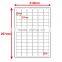 SINMARK Matte surface 30*20mm large format self adhesive paper