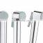Self-Cleaning High Pressure Bathroom Shattaf Set with Flexible Hose and Holder