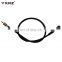 Waterproof motorcycle parts mechanical transmission black color CG125 motorcycle speedometer cable price