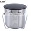 Portable camping 420ml stainless steel coffee mug single layer with foldable handle