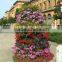 artificial flower tower, outdoor vertical flowerpot set