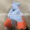 HY Superior Synthetic Safety Leather Gloves Leather Fitters Anti Shock Welding Gloves Orange