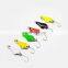 Factory price 12pcs/box Mixed Colors3g  copper Fishing Lure Set Spoon Metal Lure Kit Hard Bait Fresh Water Bass lures