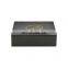 Custom matte black paper magnetic folding box cardboard packaging gift box with logo gold foil