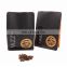 Factory Supply Resealable Black Matte Storage Ziplock Coffee Packaging Bags Bag Flat Bottom With Valve