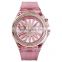 rotating flower dial SKMEI 1536 wrist watch women quartz watch with transparent case strap