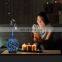 2021 Amazon Hot Sell 3D Fireworks 120ML Ultrasonic Essential Oil Glass Aroma Diffuser