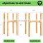 Adjustable Plant Stands Indoor Potted Stand 15 inch Height Bamboo Plant Holder for 8 to 12 inch Flower Pot