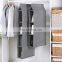 Long Soft Fabric Over Closet Rod Hanging Storage Organizer with Dividers for Clothes, Leggings, Lingerie, T Shirts ,Bag