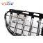 ABS front bumper grille mesh for Mercedes Benz E class W212 facelift 2014-2016 GT grill (Silver)