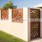 Antique Corten Steel Screens For Home & Garden Decoration furniture Metal grid Screen Antique Folding Screen