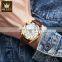OLEVS 2872 Men Quartz Watch Fashion Sport luxury Leather Waterproof Watches for man