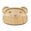 wholesale Natural Ecofriendly Reusable Panda shape Bamboo Kids Plate