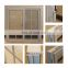 New Vinyl aluminum alloy frame tempered glass with grille design french sliding window style
