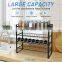 4 Tier Spice Organizer, Without Jars Detachable Seasoning Organizer, Freestanding Hanging Spice Rack