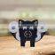 New Decorative Farmhouse Floor Double Roll Cow Reserve Metal Funny Black Standing Toilet Paper Holder