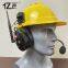 Hands-free two-way voice communicationsFull duplex wireless noise reduction intercom headset“YISHENG” YS-QSG-9PS Series Bold yellow safety hat style