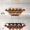 Industrial Style Oval glass ball lampshade Chandelier Ceiling Light Fixture For Living Dining Room Bedroom Kitchen Island Foyer