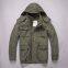 Men's Casual  Hooded Long Sleeve Camouflage Multi-Bag Medium Long Jacket Coat