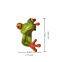 1 Chaste Frog ornament Tabletop Decoration Climbing Frog statue Car Model Mini decorative tabletop toy Resin
