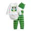 lime green frog printing cotton premature baby clothing prince infants boy hat pants romper set toddlers 3 pcs suit wear
