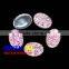 Red AB 14mm oval flat back sew on resin all star stones China factory direct sale