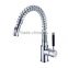 Rotatable long neck kitchen faucet Brush Nickel Hot Selling