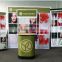 large format fabric satnd hook and loop attached fabric pop up wall trade show banner